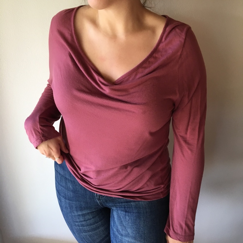 Super soft J,Crew 3/4 sleeve t-shirt in rose pink